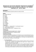 Minutes of Extra-Ordinary Meeting 28th Feb 2012